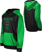 MLS Youth Austin FC Wordmark Green Pullover Hoodie