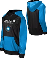 MLS Youth Charlotte FC Wordmark Blue Pullover Hoodie