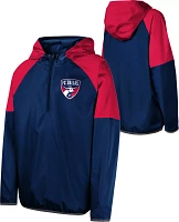 MLS Youth FC Dallas Unstoppable Navy Quarter-Zip Pullover Shirt