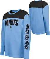 MLS Youth Minnesota United FC Unbeaten Run Light Blue Long Sleeve Shirt