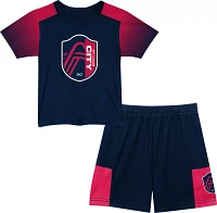 MLS Infant St. Louis City SC Logo Shirt and Shorts Set