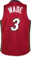 Mitchell & Ness Youth Miami Heat Dwyane Wade #3 Red Swingman Jersey