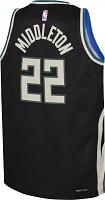 Nike Youth Milwaukee Bucks Khris Middleton #22 Black Dri-FIT Swingman Jersey
