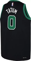 Nike Youth Boston Celtics Jayson Tatum #0 Black Dri-FIT Swingman Jersey