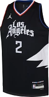 Nike Youth Los Angeles Clippers Kawhi Leonard #2 Black Dri-FIT Swingman Jersey