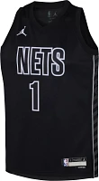 Jordan Youth Brooklyn Nets Mikal Bridges #1 Swingman Statement Jersey