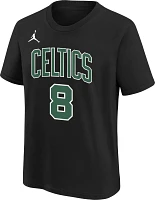 Jordan Youth Boston Celtics Kristaps Porzingis #8 Statement T-Shirt