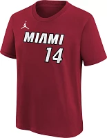 Nike Youth Miami Heat Tyler Herro #14 Red T-Shirt