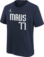 Nike Youth Dallas Mavericks Luka Doncic #77 Navy T-Shirt