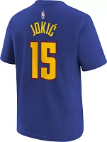 Nike Youth Denver Nuggets Nikola Jokic #15 Blue T-Shirt