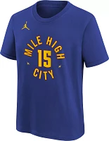 Nike Youth Denver Nuggets Nikola Jokic #15 Blue T-Shirt