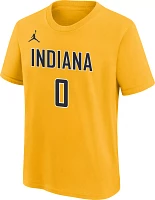 Nike Youth Indiana Pacers Yellow Tyrese Haliburton #0 T-Shirt