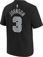 Jordan Youth San Antonio Spurs Keldon Johnson #3 Black T-Shirt