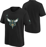 Jordan Youth 2023-24 City Edition Charlotte Hornets Essential Logo T-Shirt