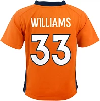 Nike Little Kids' Denver Broncos Javonte Williams #33 Orange Game Jersey