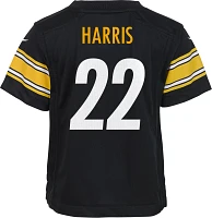 Nike Little Kid's Pittsburgh Steelers Najee Harris #22 Black Game Jersey