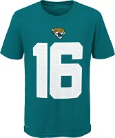 Nike Youth Jacksonville Jaguars Trevor Lawrence #16 Teal T-Shirt