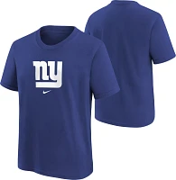 Nike Youth New York Giants Logo Blue Cotton T-Shirt