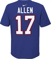 NFL Team Apparel Youth Buffalo Bills Josh Allen #17 Royal Player T-Shirt