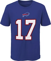 NFL Team Apparel Youth Buffalo Bills Josh Allen #17 Royal Player T-Shirt