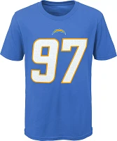 NFL Team Apparel Youth Los Angeles Chargers Joey Bosa #85 Blue Player T-Shirt