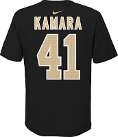 NFL Team Apparel Youth New Orleans Saints Alvin Kamara #85 Black Player T-Shirt