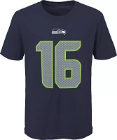 NFL Team Apparel Youth Seattle Seahawks Tyler Lockett #16 Navy Player T-Shirt