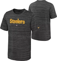 Nike Youth Pittsburgh Steelers Sideline Velocity Black T-Shirt