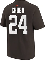 Nike Youth Cleveland Browns Nick Chubb #24 Brown T-Shirt