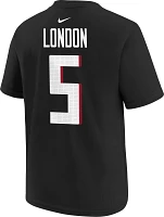 Nike Youth Atlanta Falcons Drake London #5 Black T-Shirt