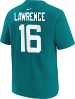 Nike Youth Jacksonville Jaguars Trevor Lawrence #16 Teal T-Shirt