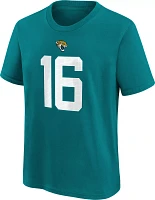 Nike Youth Jacksonville Jaguars Trevor Lawrence #16 Teal T-Shirt