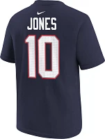 Nike Youth New England Patriots Mac Jones #10 Navy T-Shirt