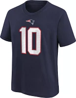 Nike Youth New England Patriots Mac Jones #10 Navy T-Shirt