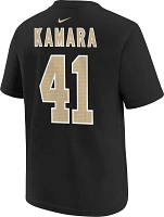 Nike Youth New Orleans Saints Alvin Kamara #41 Black T-Shirt