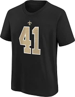 Nike Youth New Orleans Saints Alvin Kamara #41 Black T-Shirt