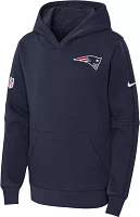 Nike Youth New England Patriots Sideline Club Navy Pullover Hoodie