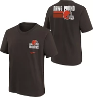 Nike Youth Cleveland Browns Back Slogan Brown T-Shirt