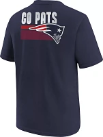 Nike Youth New England Patriots Back Slogan Navy T-Shirt