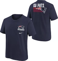 Nike Youth New England Patriots Back Slogan Navy T-Shirt