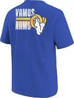 Nike Youth Los Angeles Rams Back Slogan Royal T-Shirt