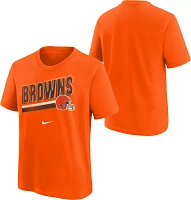 Nike Youth Cleveland Browns Team Helmet Orange T-Shirt