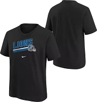 Nike Youth Detroit Lions Team Helmet Black T-Shirt