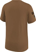 Nike Youth Baltimore Ravens 2023 Salute to Service Brown T-Shirt