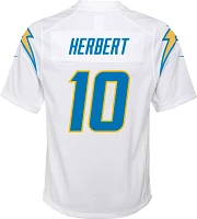 Nike Youth Los Angeles Chargers Justin Herbert #10 White Game Jersey