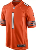 Nike Youth Chicago Bears Justin Fields #1 Orange Game Jersey