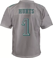 Nike Youth Philadelphia Eagles Jalen Hurts #1 Atmosphere Grey Game Jersey