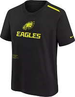 Nike Youth Philadelphia Eagles 2023 Volt Black T-Shirt