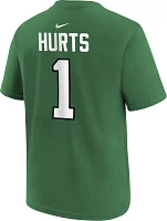 Nike Youth Philadelphia Eagles Jalen Hurts #1 Kelly Green Throwback T-Shirt