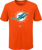 Nike Youth Miami Dolphins Logo Orange Dri-FIT T-Shirt